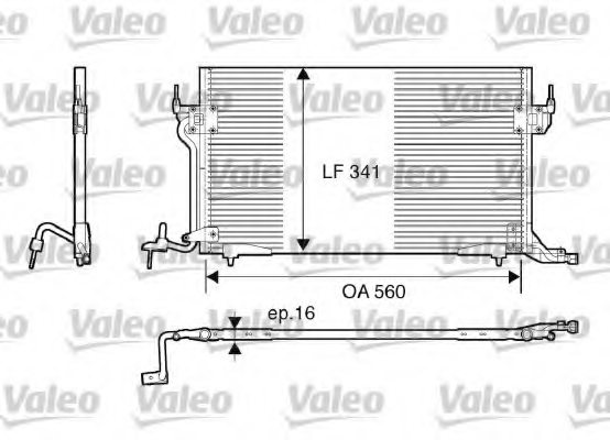 VALEO 816888 Condenser, air conditioning